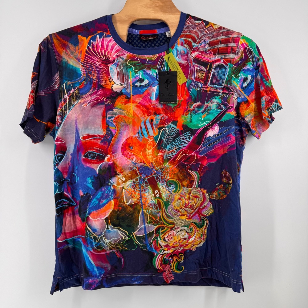 Robert Graham T Shirt Mens XL Multi Racing Dream Limited Edition Graphic Tee